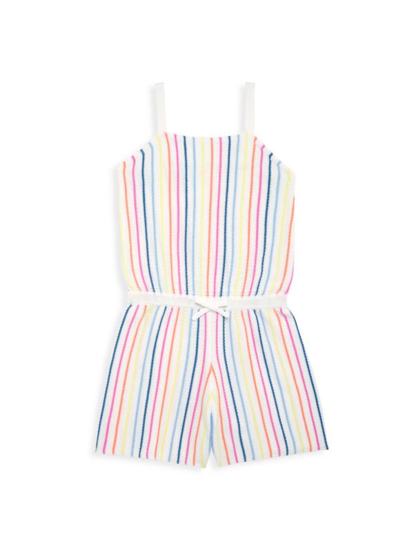 Design History Girl's Rainbow Stripe Romper